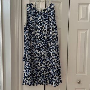 Ralph Lauren Blue and White Sleeveless Sundress